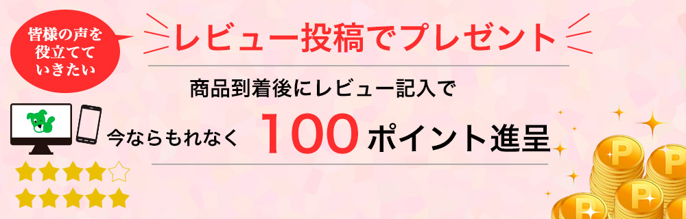レビュー投稿で200ポイントプレゼントキャンペーン