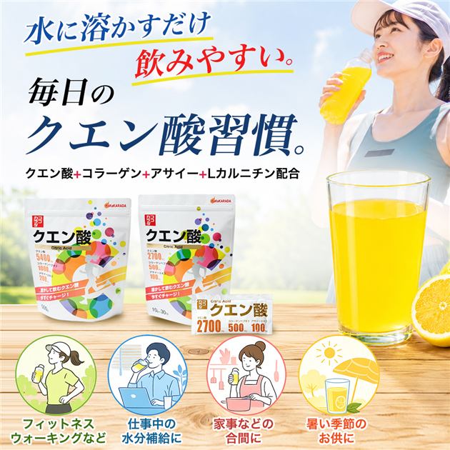 ココカラダ　クエン酸のリニューアルの内容