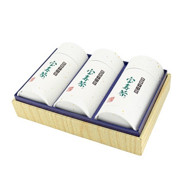 宝寿茶　松セット　茶缶入り　150g×3個入　【宝寿園】1