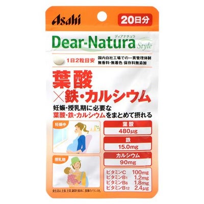 ディアナチュラスタイル　葉酸×鉄・カルシウム　60日分　120粒　【アサヒフード＆ヘルスケア】1