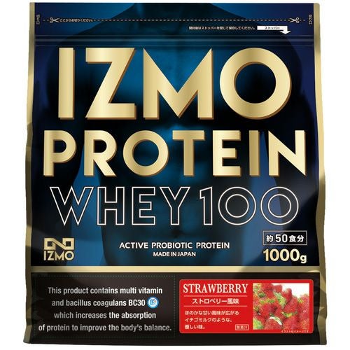 イズモ　IZMO　ホエイプロテイン100　ストロベリー　1000g　【アルプロン】1