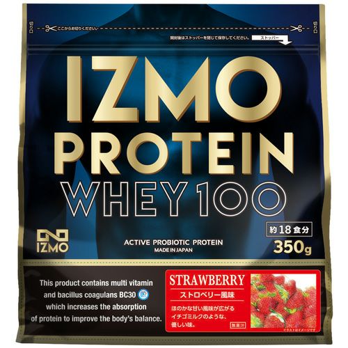 イズモ　IZMO　ホエイプロテイン100　ストロベリー　350g　【アルプロン】1