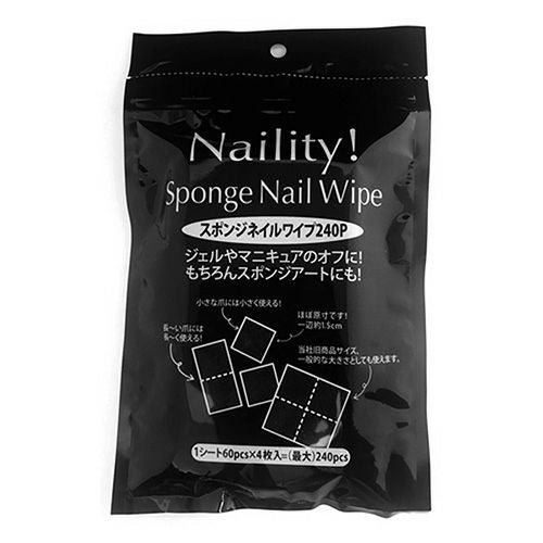 スポンジネイルワイプ　最大240P 【ルーティア】1