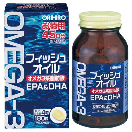 フィッシュオイル　180粒　【オリヒロ】1