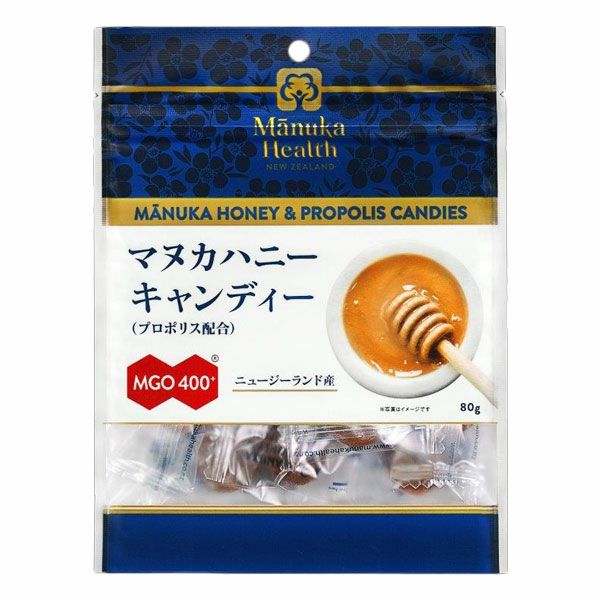 マヌカヘルス　マヌカハニーキャンディー　プロポリス配合　MGO400+　80g 【富永貿易】1