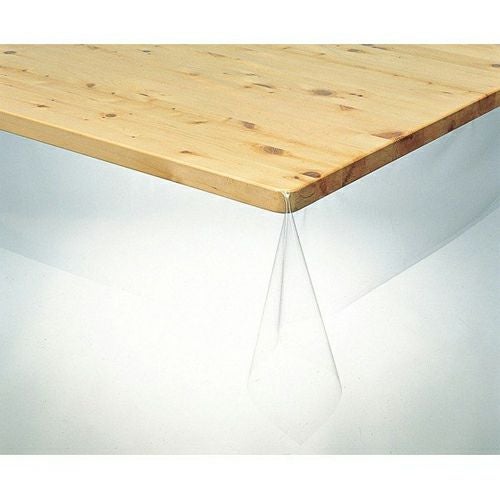 3点機能付透明テーブルカバー　120cm×200cm×0.18mm　透明　KMGK-1820　【明和グラビア】1
