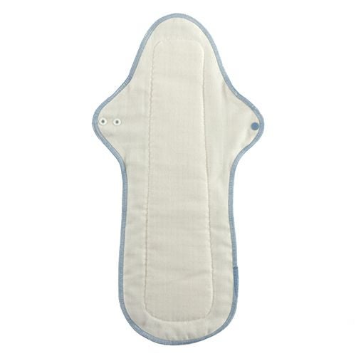 ナチュラムーン　  オーガニックコットン・ガーゼ 布ナプキン　夜用　スーパーロング　ブルー　【G-Place】3