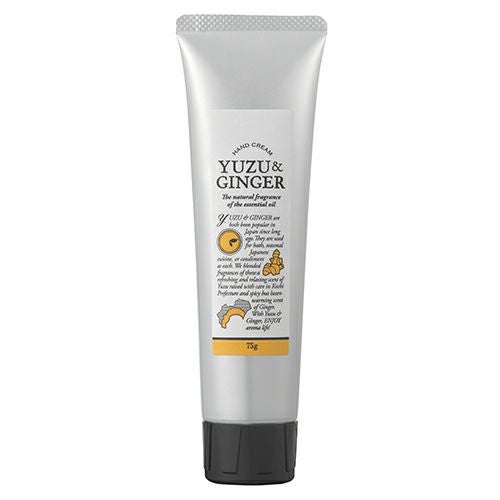 国産柑橘　柚子ジンジャーハンドクリーム　75g　【デイリーアロマジャパン】1