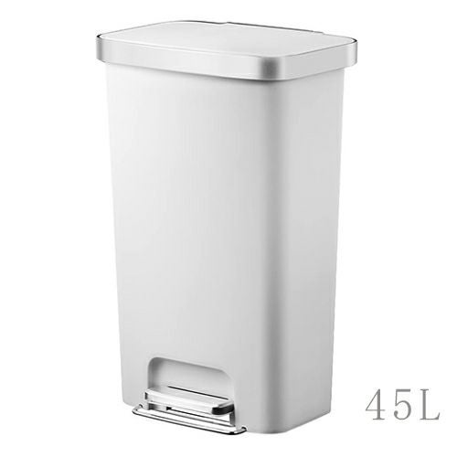 イーケーオージャパン　ハナ　プラスチックステップビン　45L　ホワイト　EK6266-45L-WH　【EKO JAPAN】1