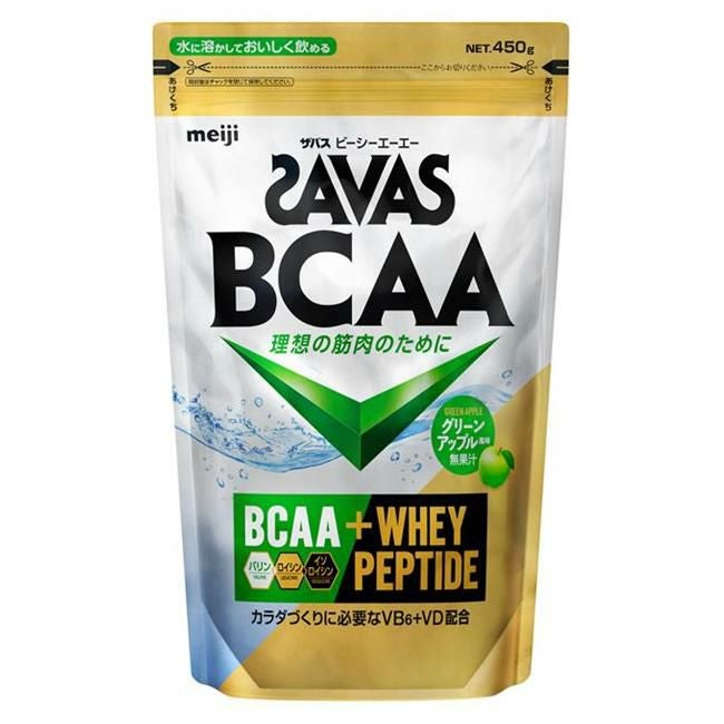 ザバス(SAVAS)　BCAAパウダー　グリーンアップル風味　450g　【明治】1