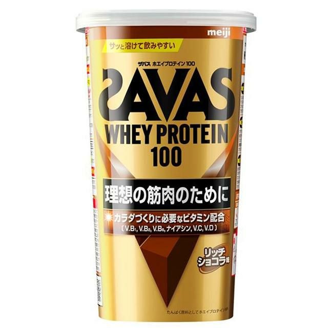 ザバス(SAVAS)　ホエイプロテイン100　リッチショコラ味　280g　【明治】1