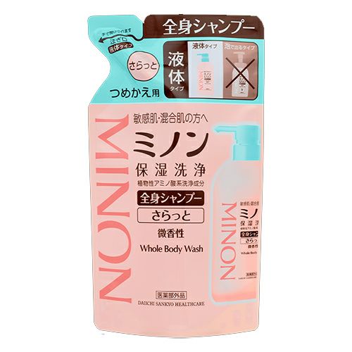 ミノン 全身シャンプー さらっとタイプ　詰替用　380ml　《医薬部外品》　【第一三共ヘルスケア】1