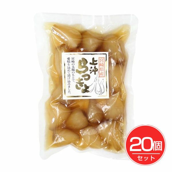 上沖産業　宮崎県産甘らっきょう　上沖らっきょ　100g×20個セット　【上沖産業】1