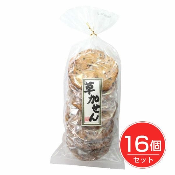 草加せん　ごま　7枚×16個セット　【ムソー】1