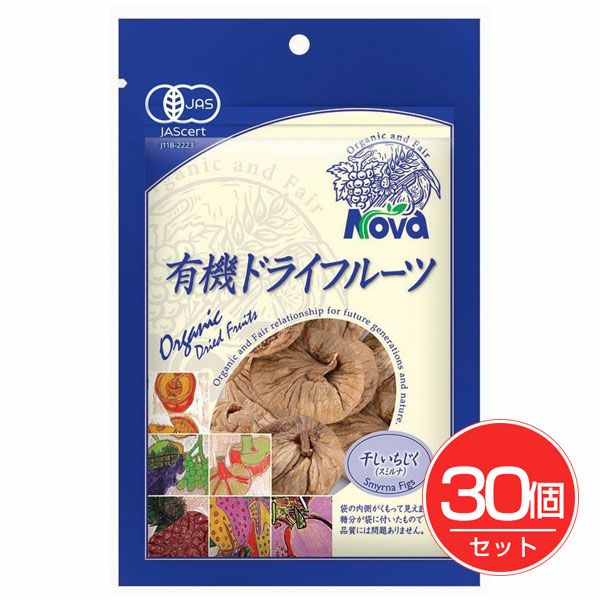 有機ドライフルーツ　干しいちじく　150g×30個セット　【ノヴァ】1