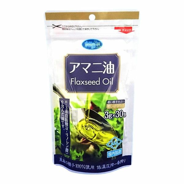 アマニ油　分包　3g×30包　【朝日】1