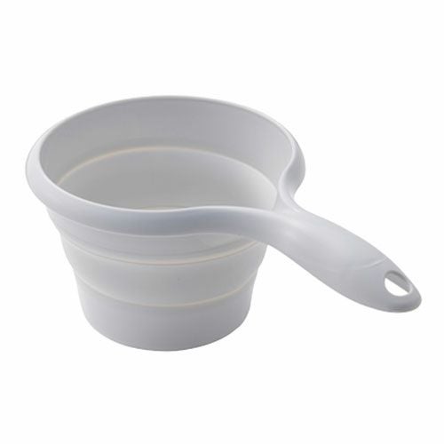 おりたためる　手おけ　マグネット付き　グレー　【伊勢藤】1