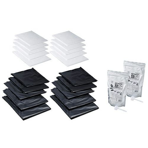 抗菌消臭  抗菌消臭緊急トイレ(100回分)処理袋セット　ABO-27100A　【旭電機化成】2