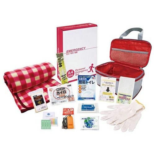 圧縮できる非常持出13点セット　CQ-40　【エピオス】1