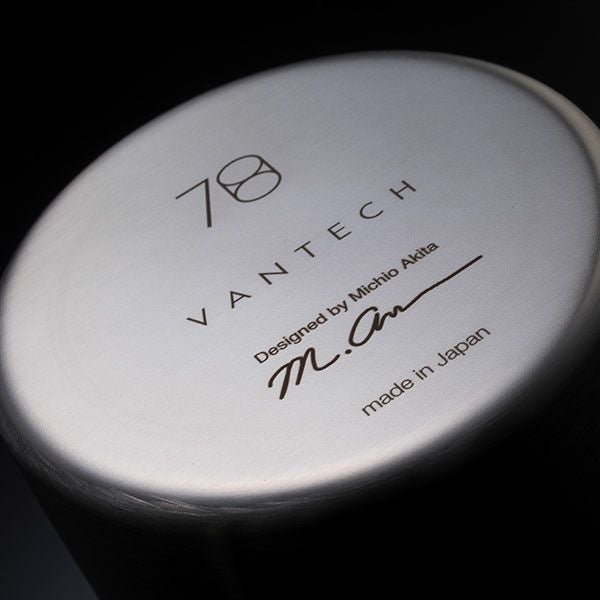 ヴァンテック　ステンレスタンブラー　ノーマル　ヘアライン　78ｍｍ【ヴァンテック】2