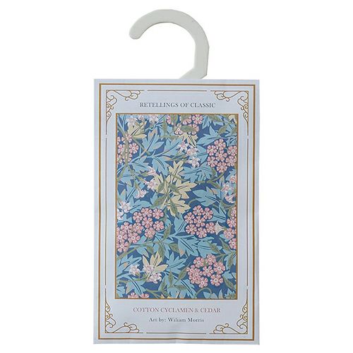 リテリングスオブクラシック　ワードローブサシェ　ジャスミン（コットンシクラメン＆シダー）　【三和トレーディング】1