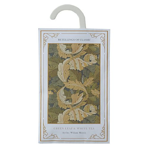 リテリングスオブクラシック　ワードローブサシェ　アカンサス（グリーンリーフ＆ホワイトティ）　【三和トレーディング】1