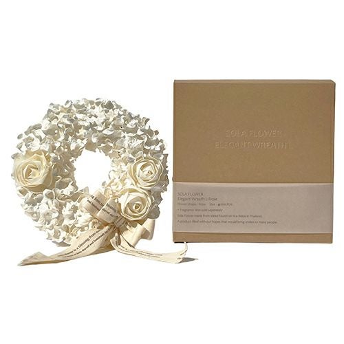 Sola　Flower　ソラフラワー　エレガントリース　ローズ　Lサイズ　【三和トレーディング】1