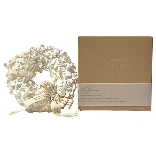 Sola　Flower　ソラフラワー　エレガントリース　ピオニー　Lサイズ　【三和トレーディング】1