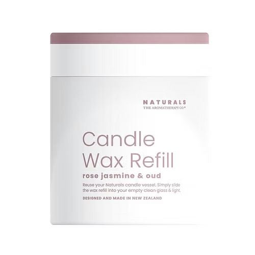 Naturals　ナチュラルズ　キャンドル　リフィル(詰め替え用）　ローズジャスミン＆ウード　400g　【三和トレーディング】2