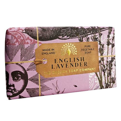ザ・イングリッシュソープカンパニー　アニバーサリーコレクション　ラグジュアリーシアバターソープ　イングリッシュラベンダー　190g　【三和トレーディング】1