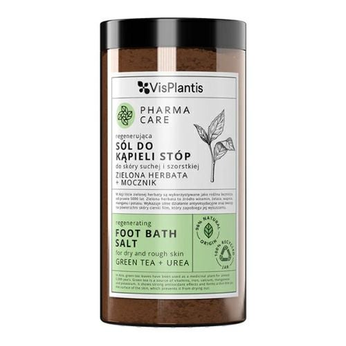 VisPlantis　ヴィスプランティス　ファーマケアフットバスソルト　GREEN　TEA+UREA　560g　【三和トレーディング】1