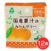 国産果汁のみかんゼリー　22g×6個×12個セット　【サンコー】1