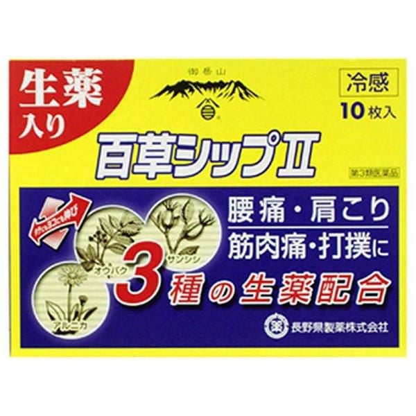 百草シップII　10包　【長野県製薬】1