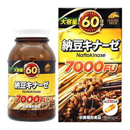 大容量60日分　納豆キナーゼ7000FU　120粒　【ユニマットリケン】1