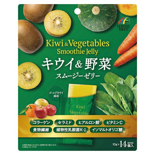 キウイ&野菜スムージーゼリー　10g×14個　【ユニマットリケン】1