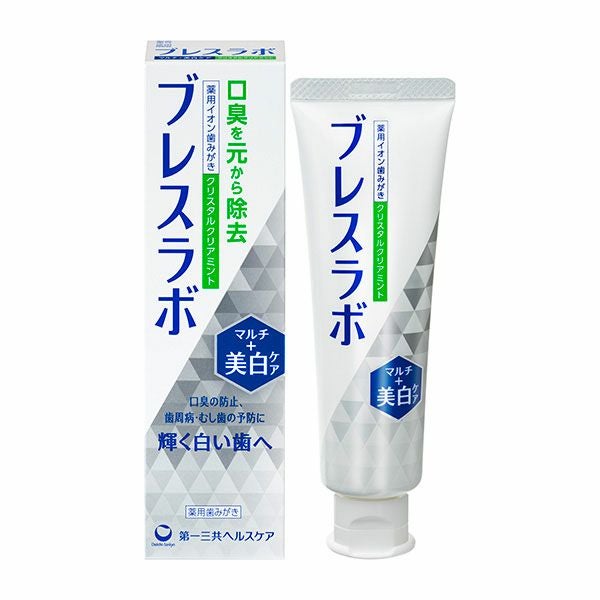 ブレスラボ　マルチ＋美白ケア クリスタルクリアミント　90g《医薬部外品》　【第一三共ヘルスケア】1
