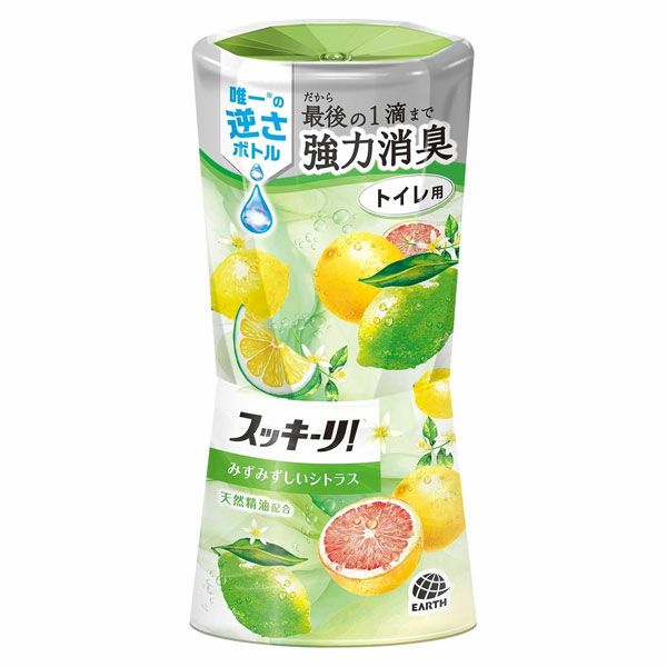 アース製薬　スッキーリ！　トイレ用　みずみずしいシトラス　400mL【アース製薬】1