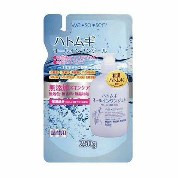 wasosen　ワソウセン　ハトムギオールインワンジェル　詰替用　250g　【岡インターナショナル】1