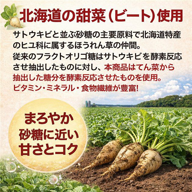 保阪流　フラクトオリゴ糖　乳酸菌・ビフィズス菌PLUS　黒糖×メープル　500g×4本セット3