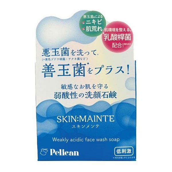 ペリカン石鹸　SKIN:MAINTE　スキンメンテ　洗顔石鹸　80g　【ペリカン石鹸】1