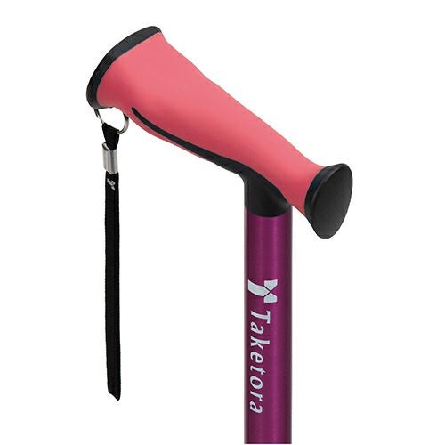 バンブーステッキ ワイド　ワインレッド　【竹虎】2