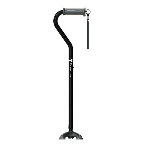 バンブーステッキ オフセット多点杖　ブラック　【竹虎】1