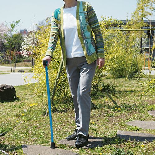 バンブーステッキ ワイド　ブルー　【竹虎】3