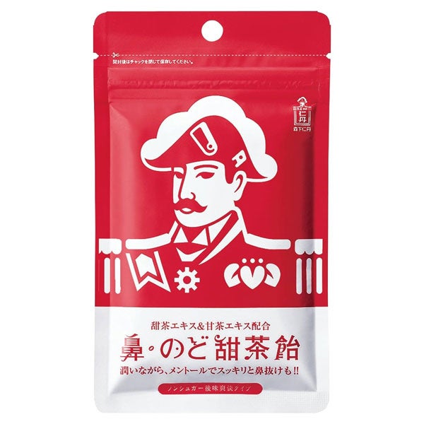 森下仁丹　鼻・のど甜茶飴　1袋38g【森下仁丹】1