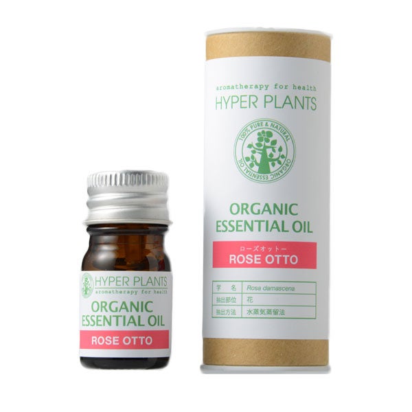 ハイパープランツ　オーガニックエッセンシャルオイル　ローズオットー　2mL　【彩生舎】1