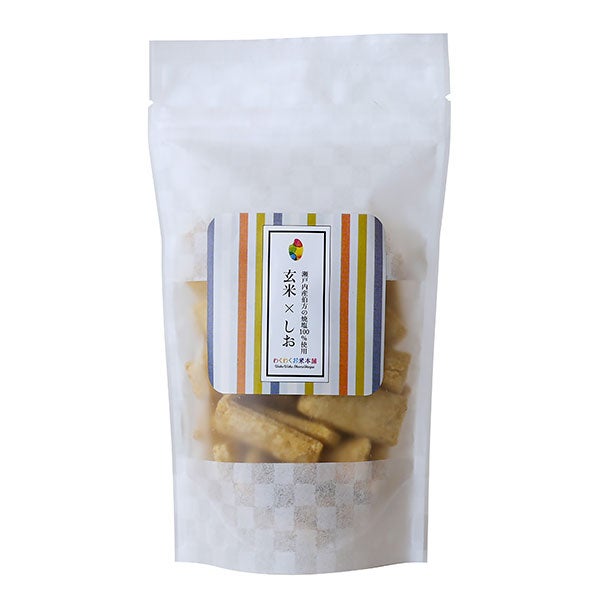 わくわくお米本舗　玄米スナック(しお)　80g【わくわくお米本舗】1