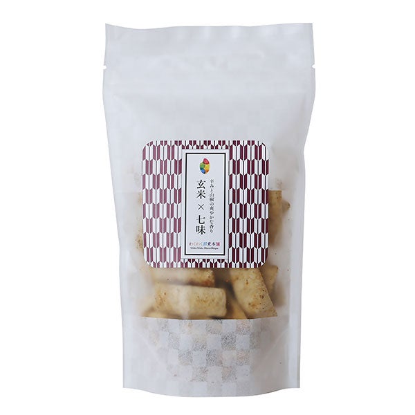 玄米スナック(七味)　80g　【わくわくお米本舗】1