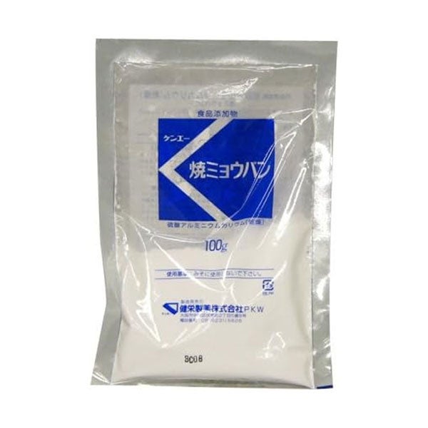 健栄製薬　焼ミョウバン(硫酸アルミニウムカリウム)　100g　【健栄製薬】1