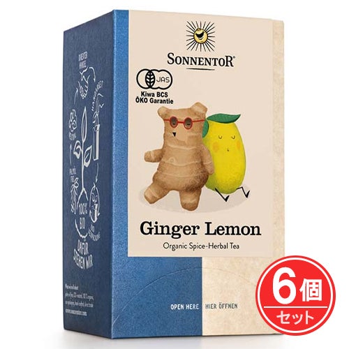 ゾネントア　ジンジャーレモンティー　18袋入×6個セット　【おもちゃ箱】4