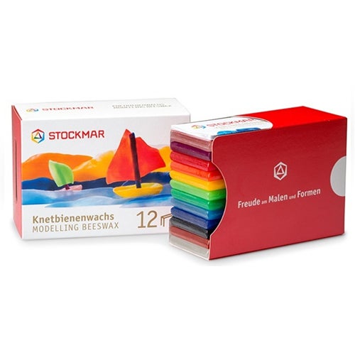シュトックマー　みつろう粘土　12色×各1枚　【おもちゃ箱】2